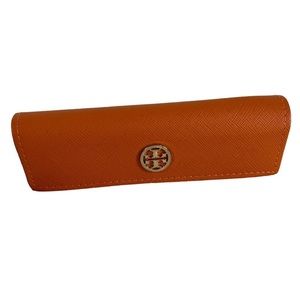 EUC Tory Burch Dust Cover and Eyeglasses Case BURNT ORANGE